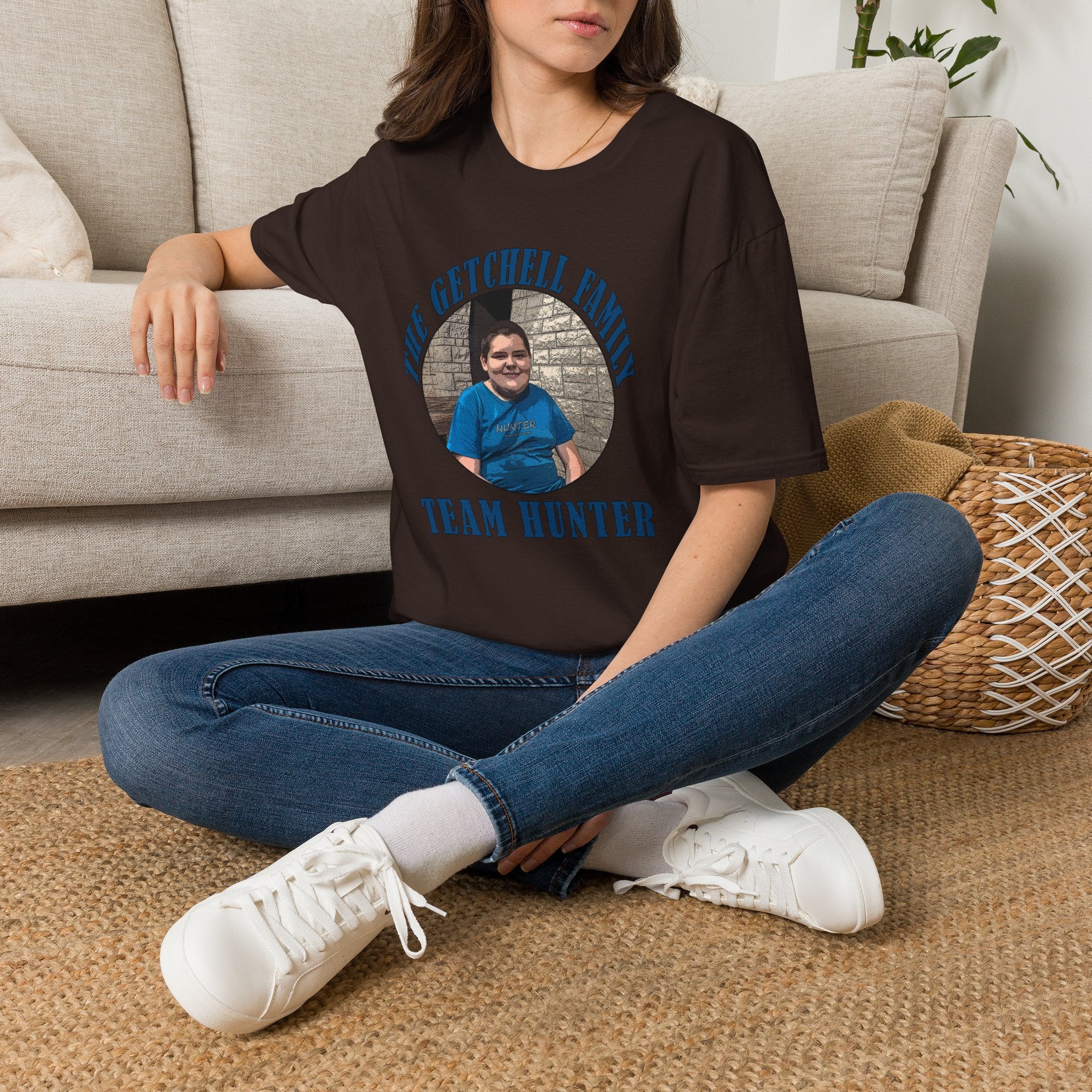 Custom Family Photo T‑Shirt — "The Getchell Family" Team Hunter Personalized Tee