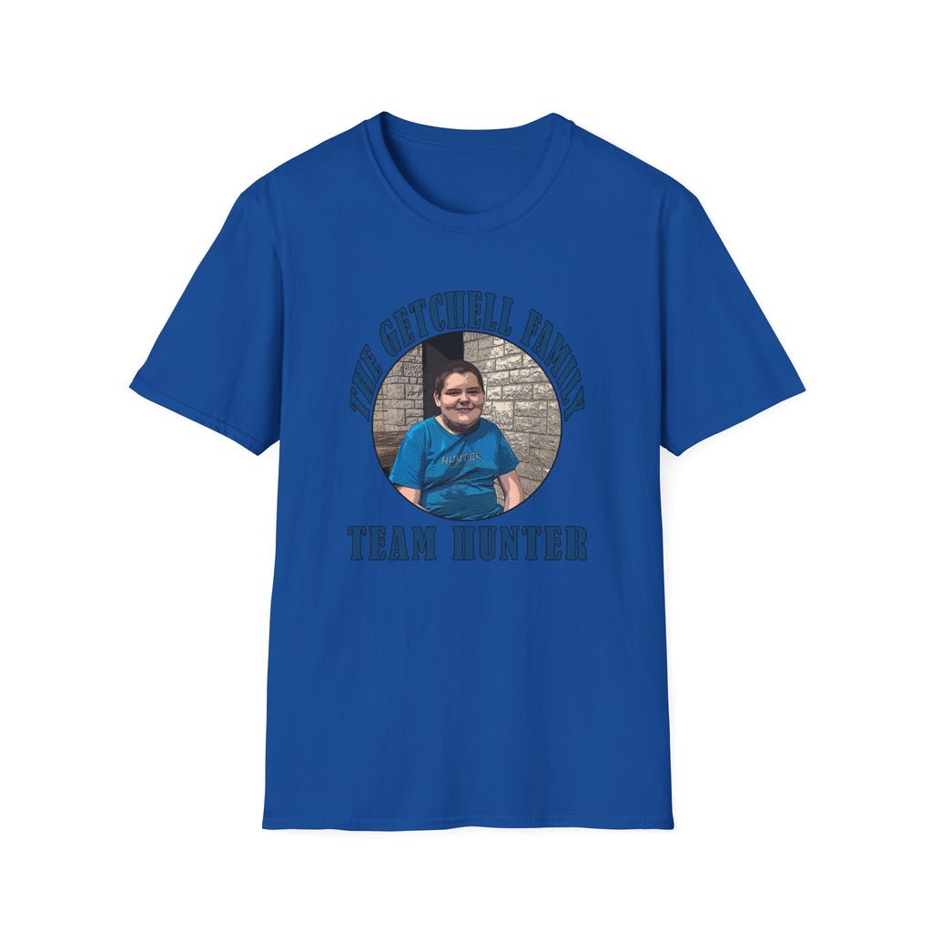 Custom Family Photo T‑Shirt — "The Getchell Family" Team Hunter Personalized Tee