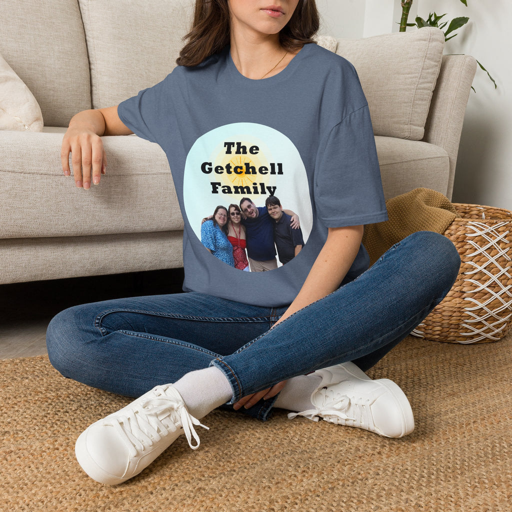 Family Name Photo T-Shirt — Personalized "The Getchell Family" Tee