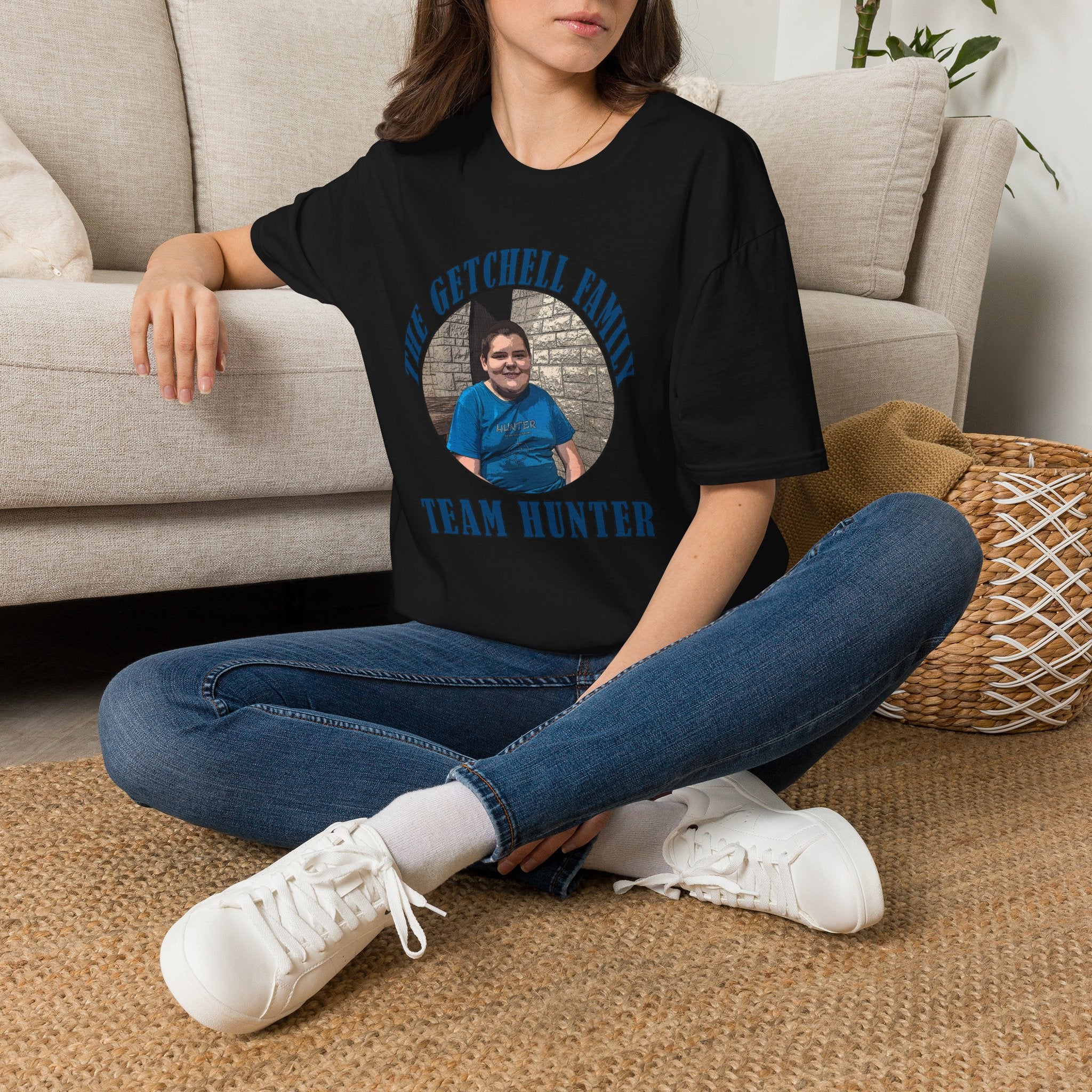 Custom Family Photo T‑Shirt — "The Getchell Family" Team Hunter Personalized Tee