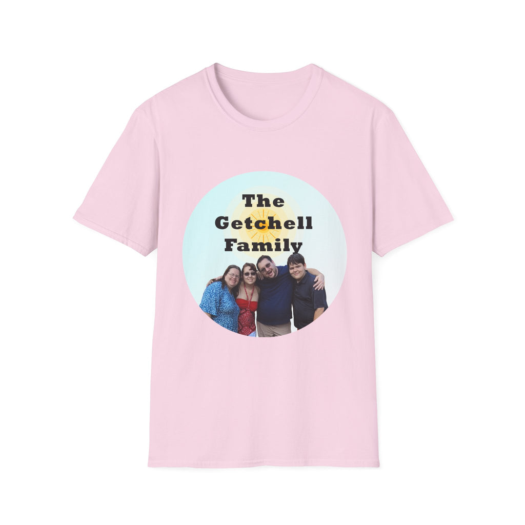 Family Name Photo T-Shirt — Personalized "The Getchell Family" Tee