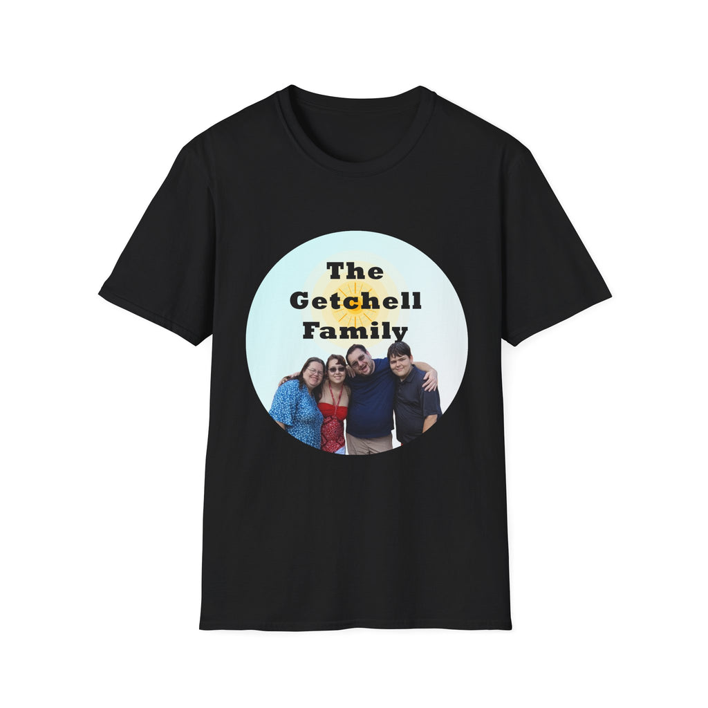 Family Name Photo T-Shirt — Personalized "The Getchell Family" Tee