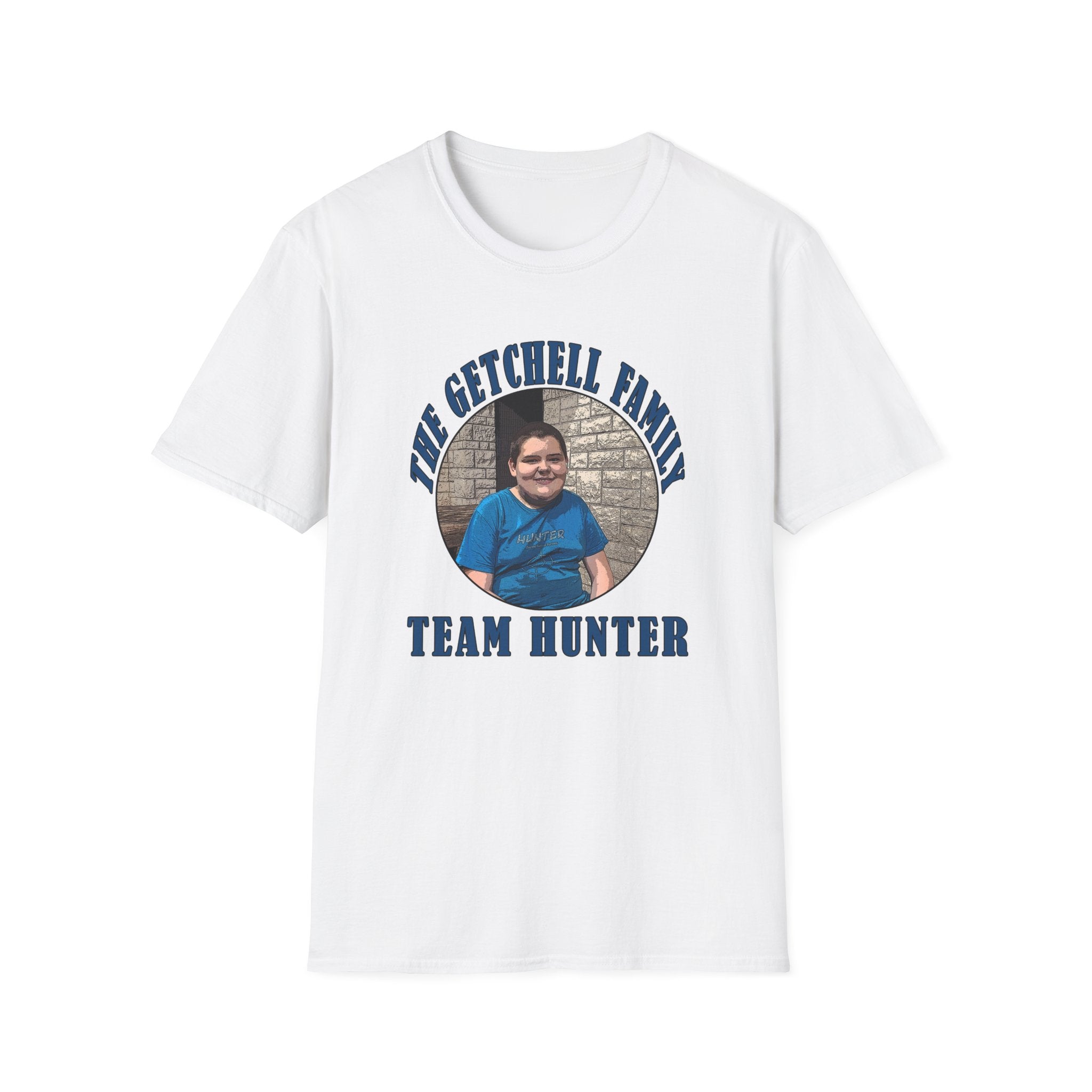 Custom Family Photo T‑Shirt — "The Getchell Family" Team Hunter Personalized Tee