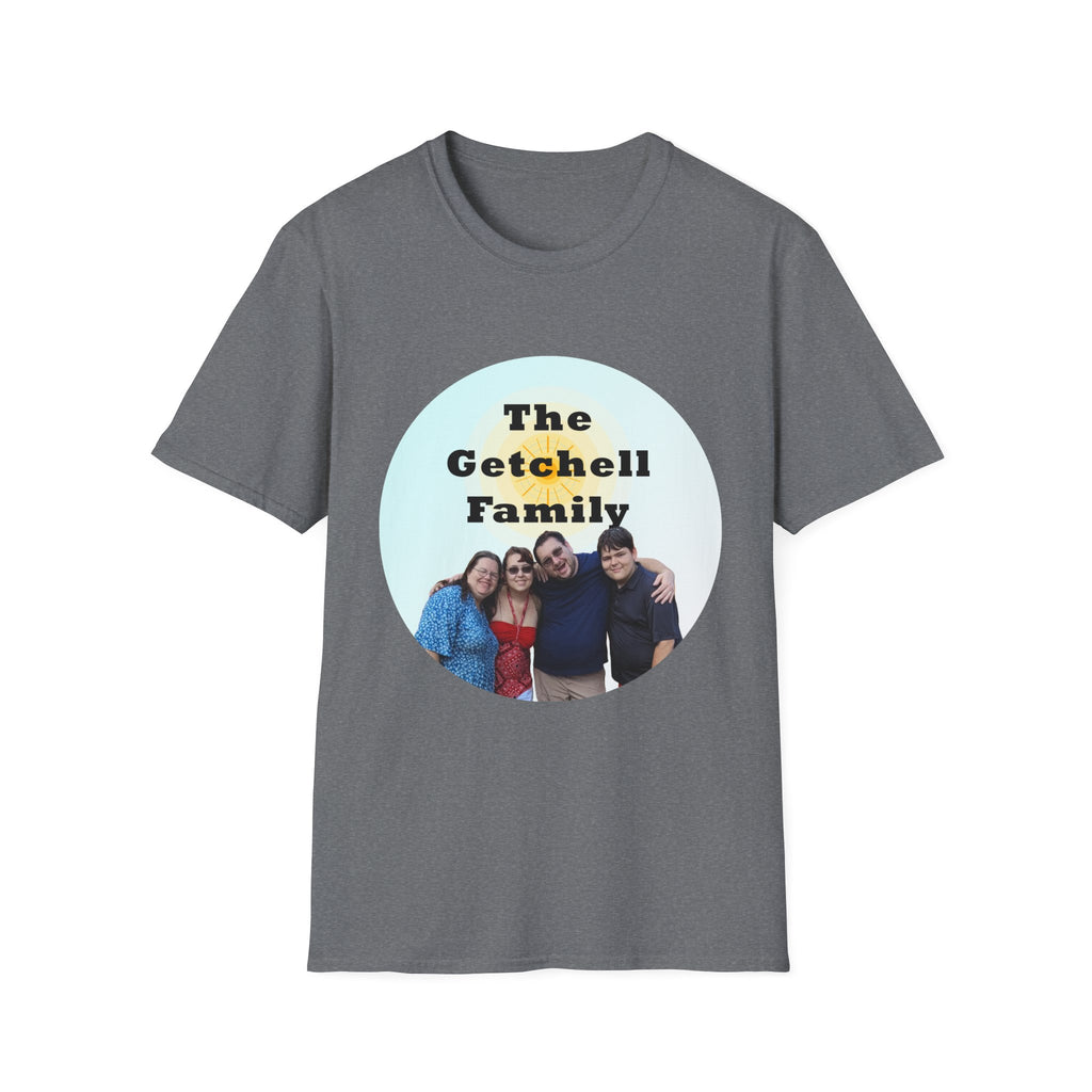 Family Name Photo T-Shirt — Personalized "The Getchell Family" Tee
