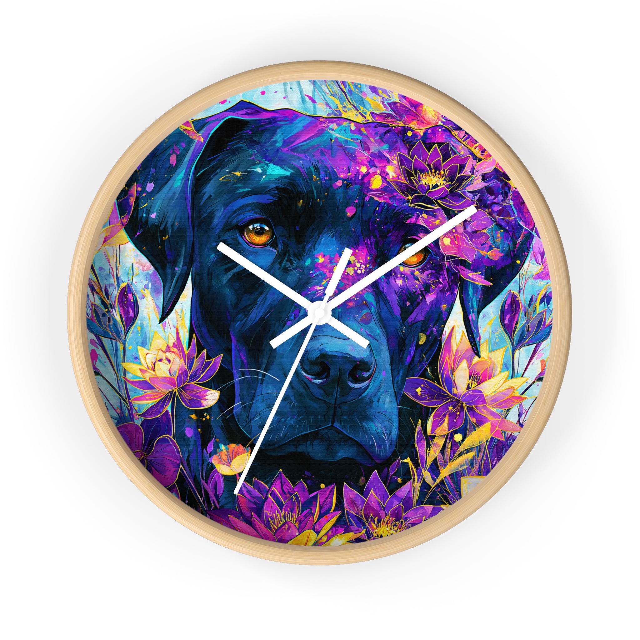 Wall Clock — Floral Art Jackie Clock