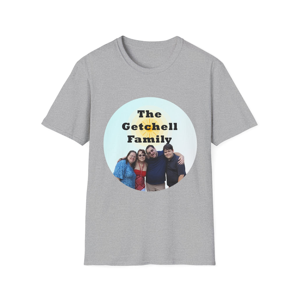 Family Name Photo T-Shirt — Personalized "The Getchell Family" Tee