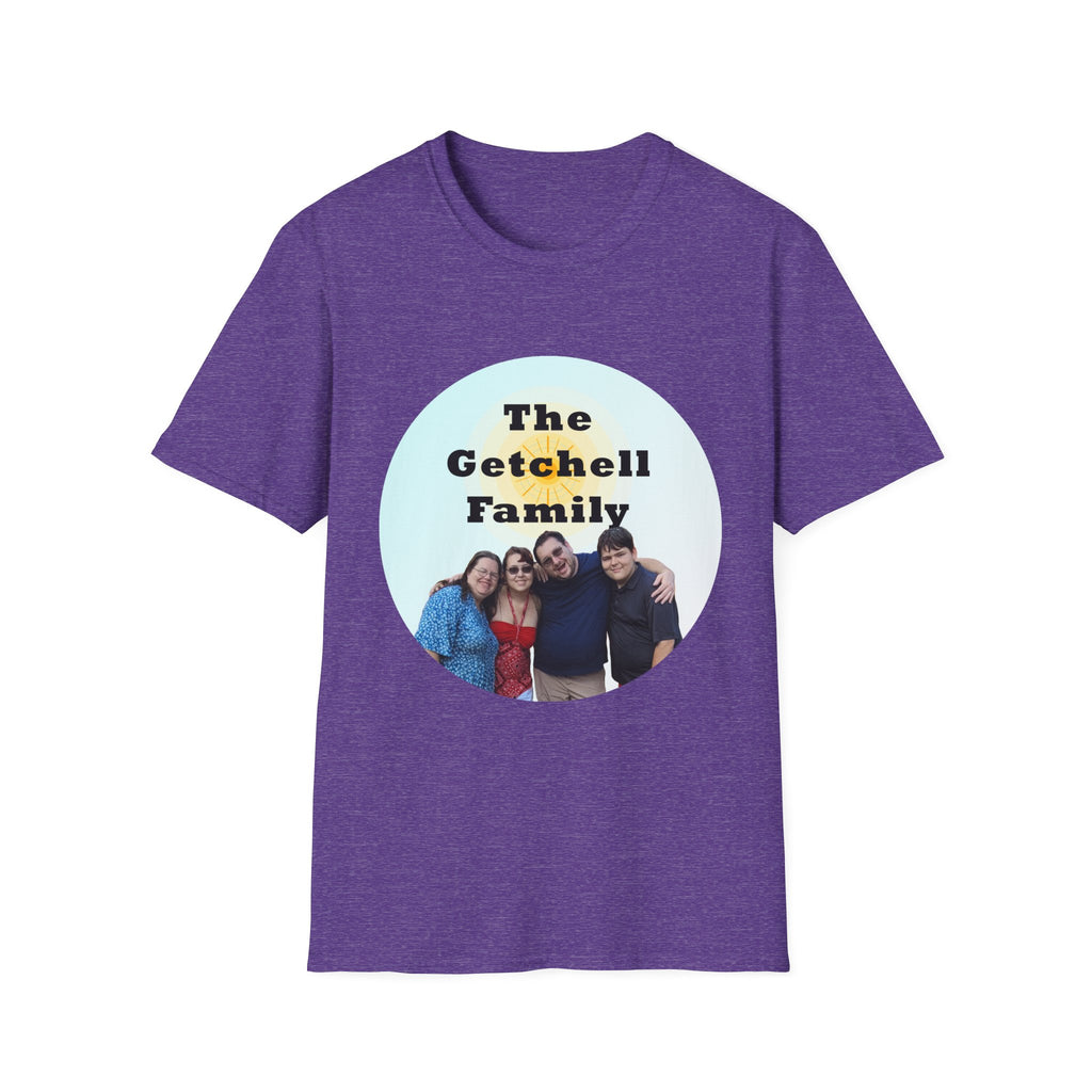 Family Name Photo T-Shirt — Personalized "The Getchell Family" Tee