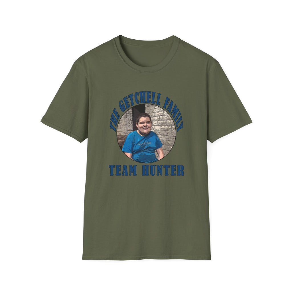 Custom Family Photo T‑Shirt — "The Getchell Family" Team Hunter Personalized Tee