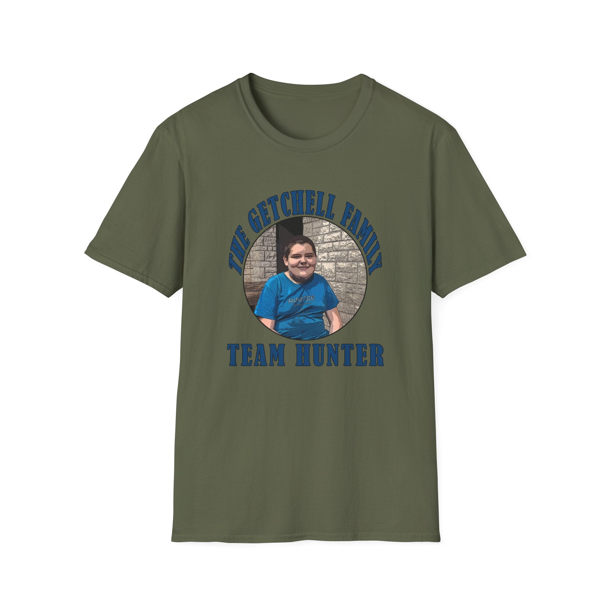 Custom Family Photo T‑Shirt — "The Getchell Family" Team Hunter Personalized Tee