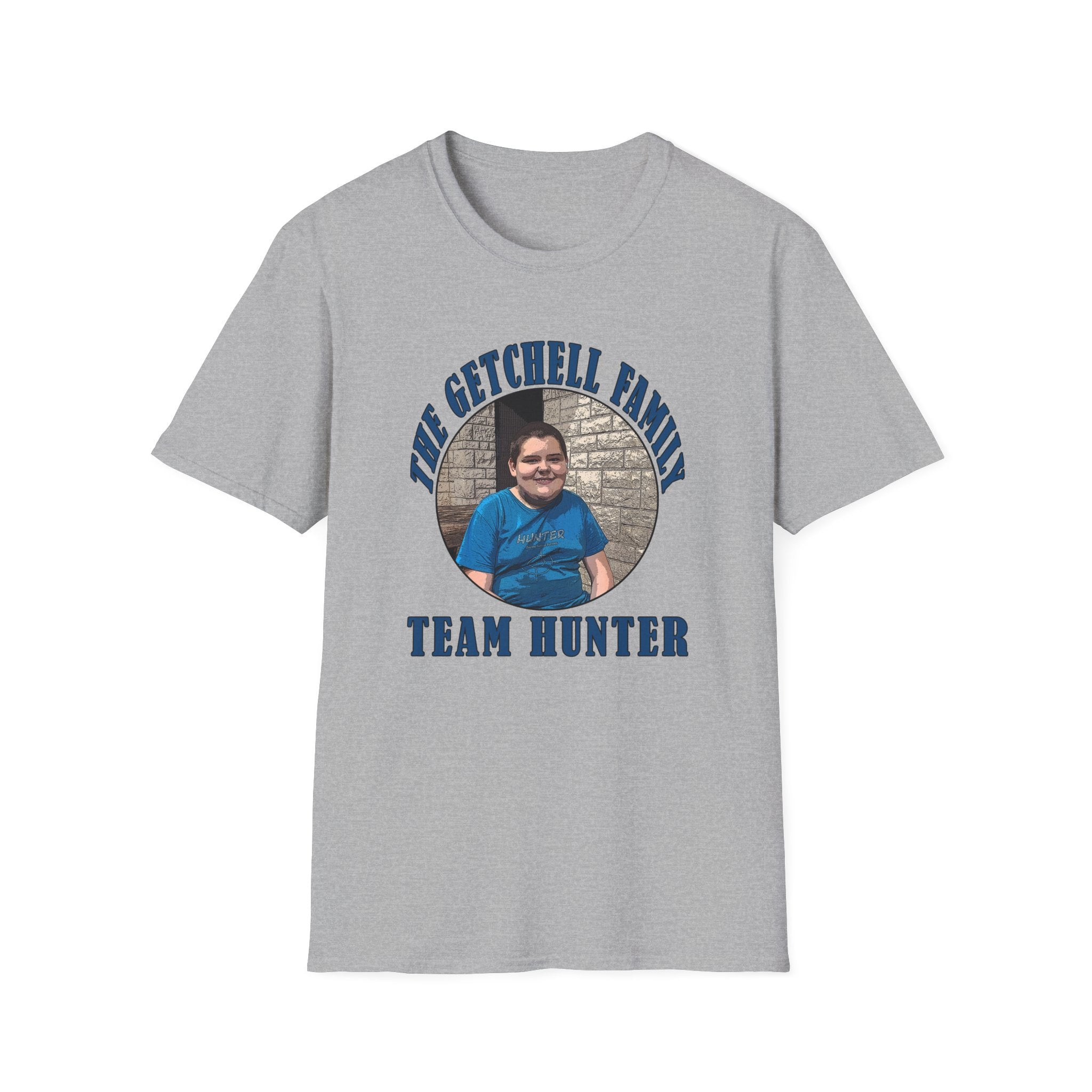 Custom Family Photo T‑Shirt — "The Getchell Family" Team Hunter Personalized Tee