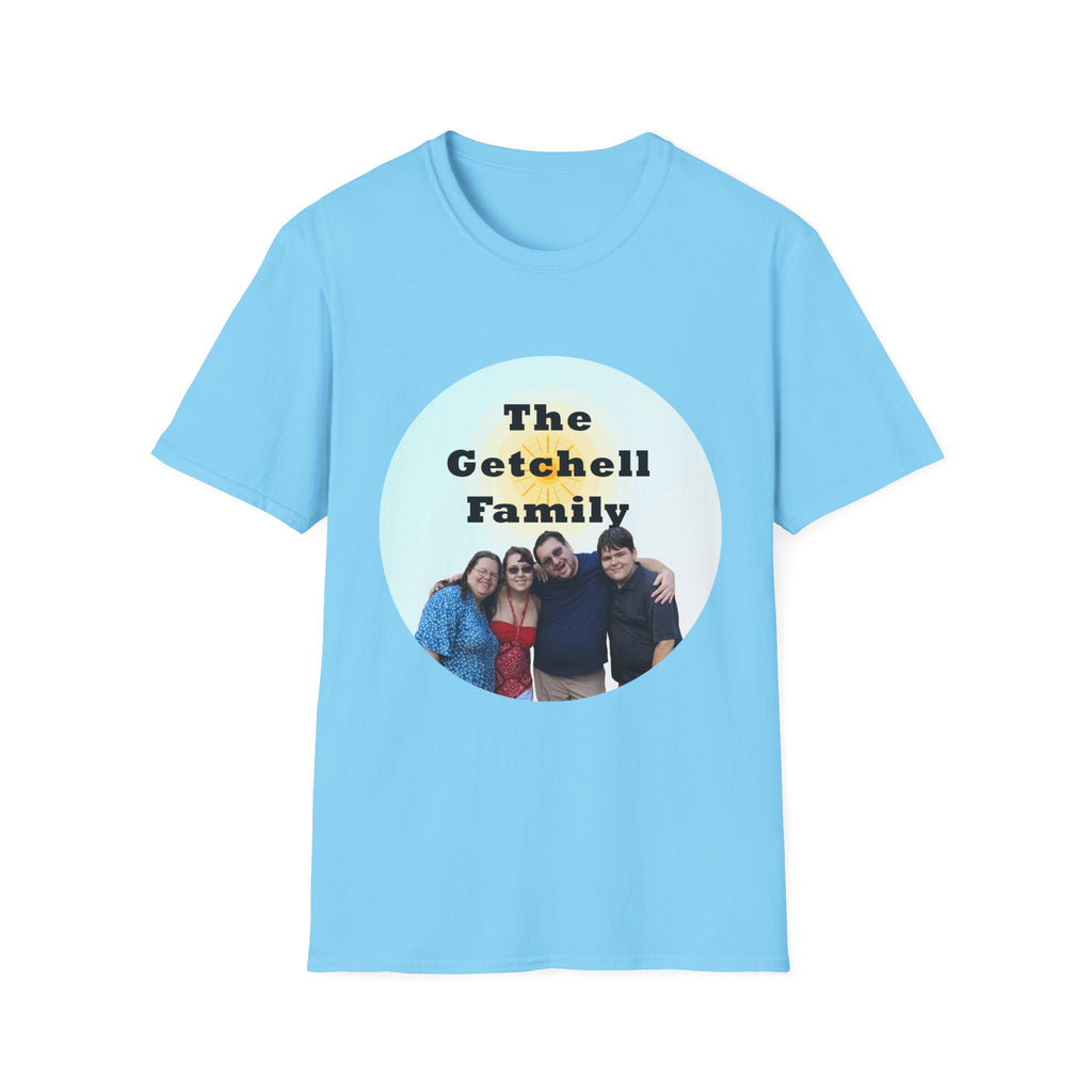 Family Name Photo T-Shirt — Personalized "The Getchell Family" Tee