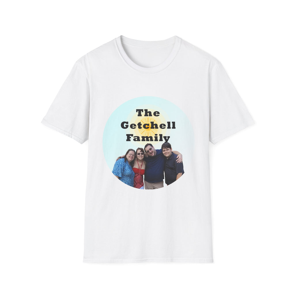 Family Name Photo T-Shirt — Personalized "The Getchell Family" Tee