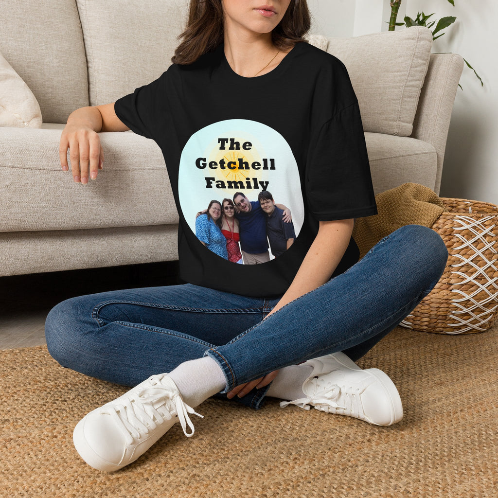 Family Name Photo T-Shirt — Personalized "The Getchell Family" Tee